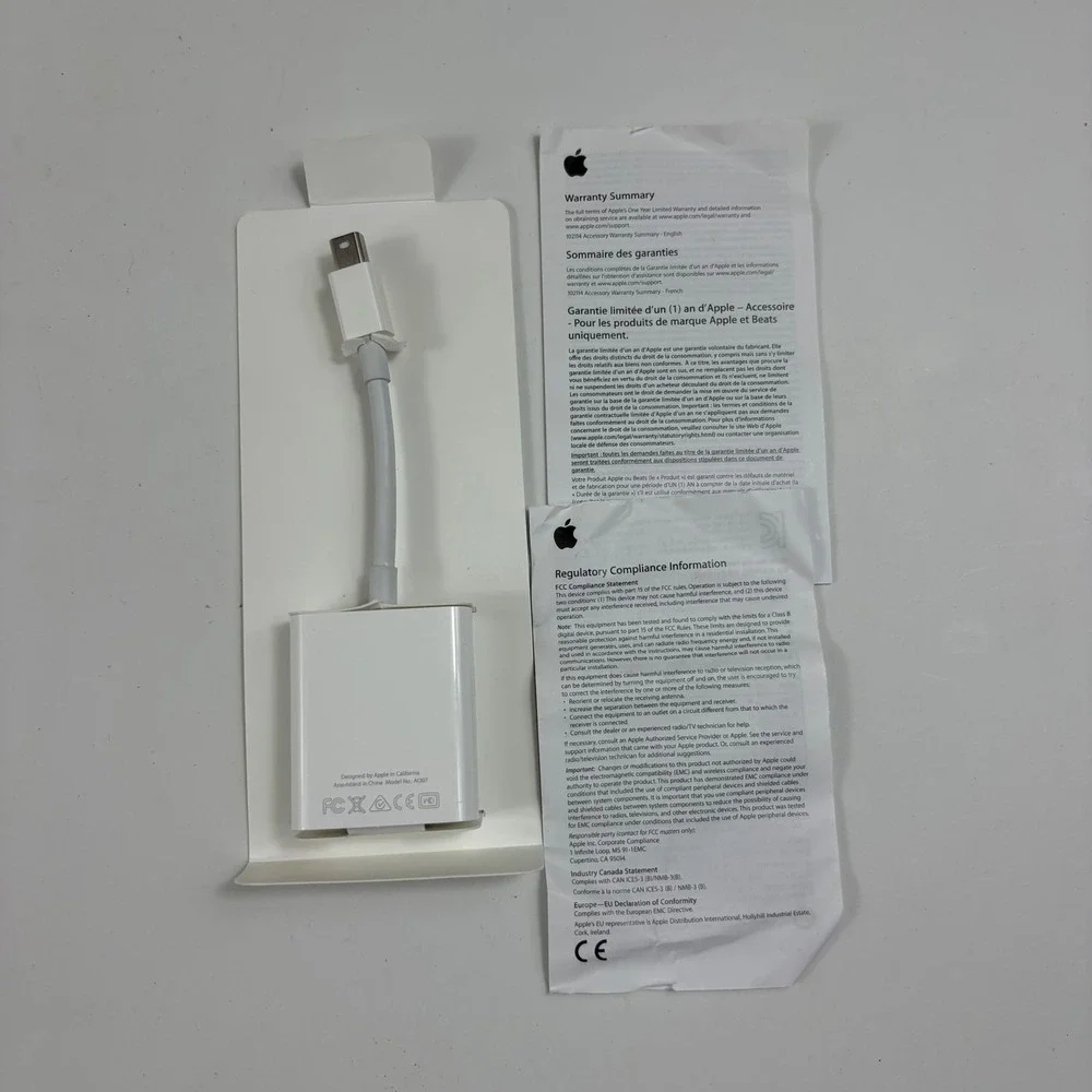 Apple Mini DisplayPort to‎ VGA Adapter A1307 MacBook Converter